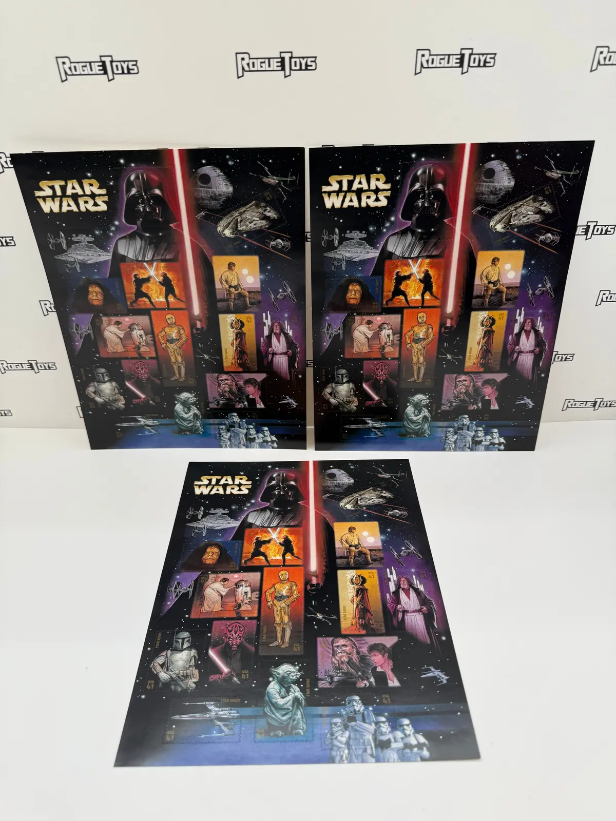 Usps Star Wars 30Th Anniversary Postage Stamps Collectible (3 Sheets) 1