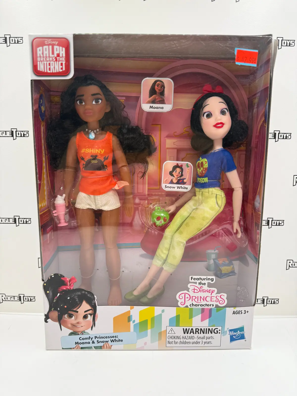 Hasbro Disney Ralph Breaks The Internet Comfy Princesses: Moana & Snow White 1