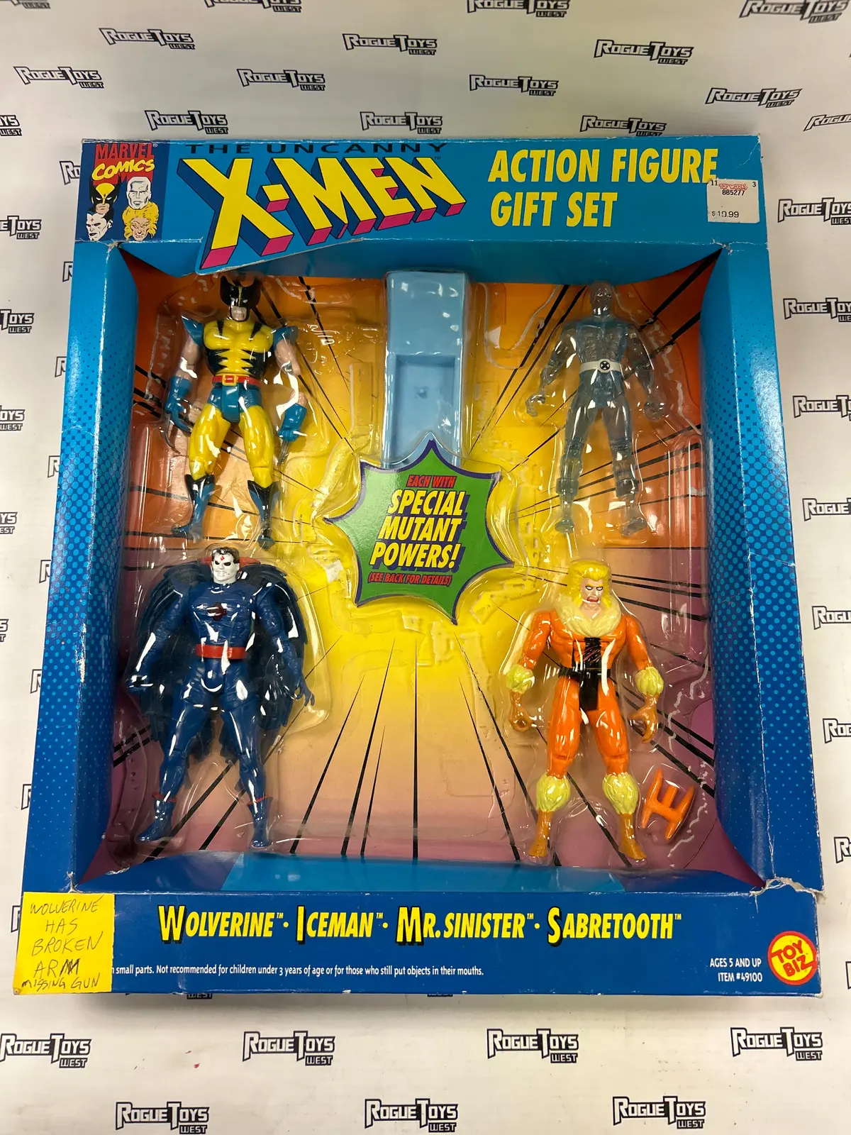 Toybiz Marvel Comics The Uncanny X-Men Action Figure Gift Set Wolverine | Iceman | Mr. Sinister | Sabretooth 1