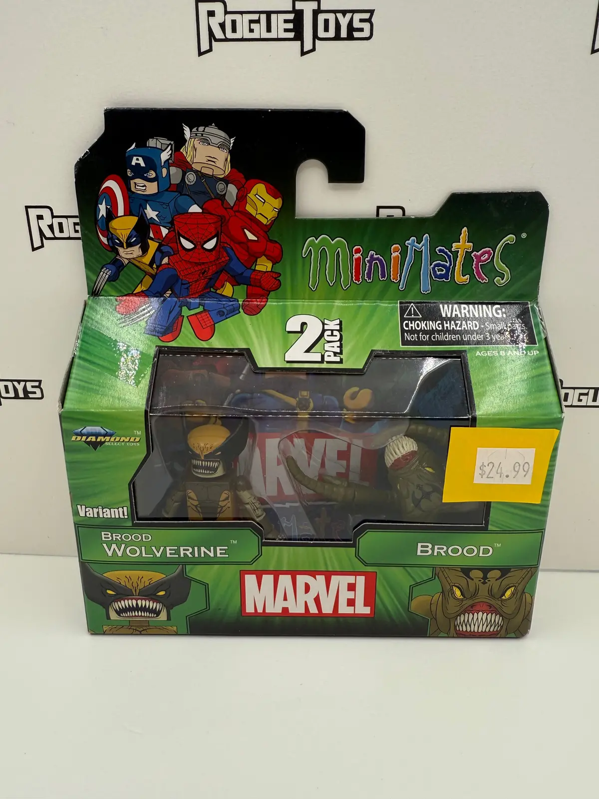 Diamond Select Toys Marvel Minimates 2-Pack Brood Wolverine & Brood (Variant) 1
