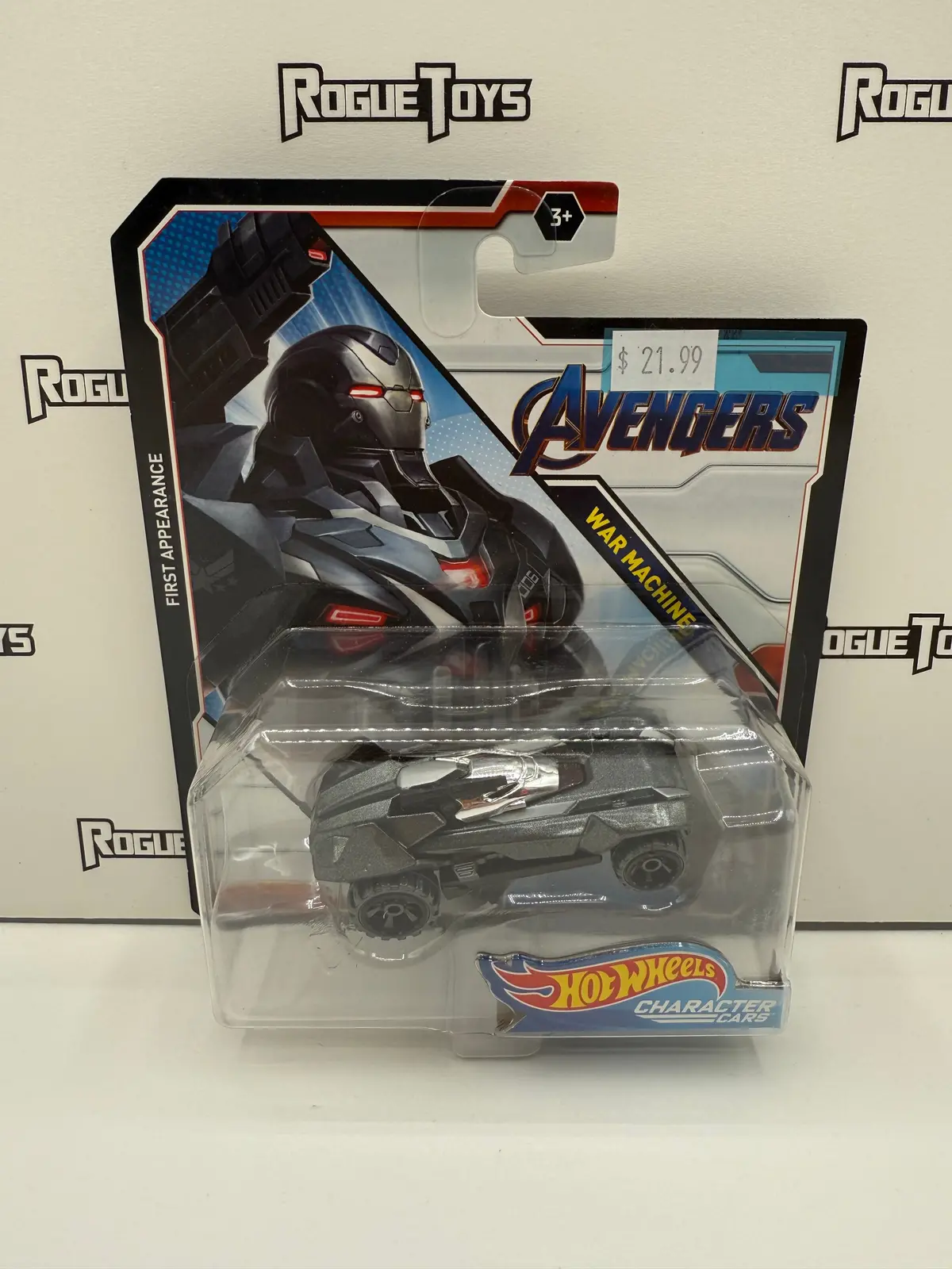 Mattel Hot Wheels Character Cars Avengers First Appearance War Machine 1
