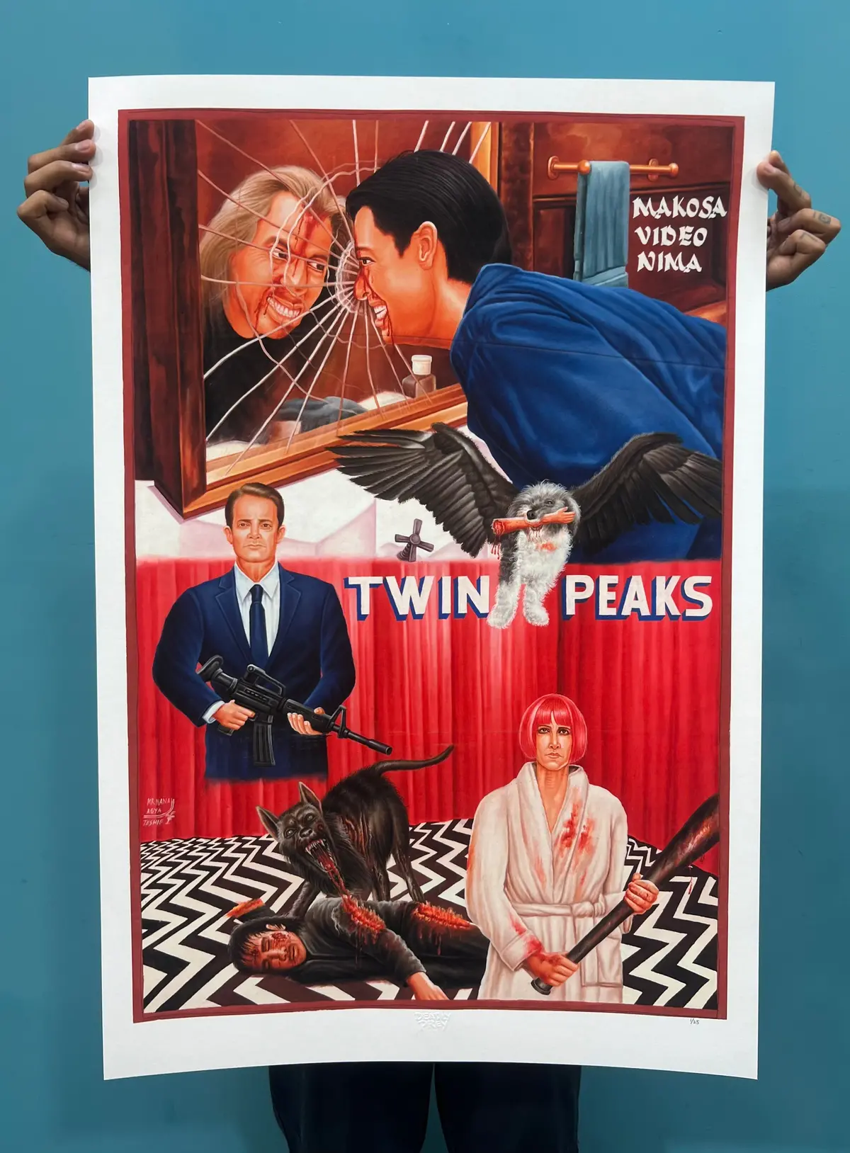 Twin Peaks - Limited Edition Archival Giclée Print From Static Medium By Mr. Nana Agyq - Part 2 1