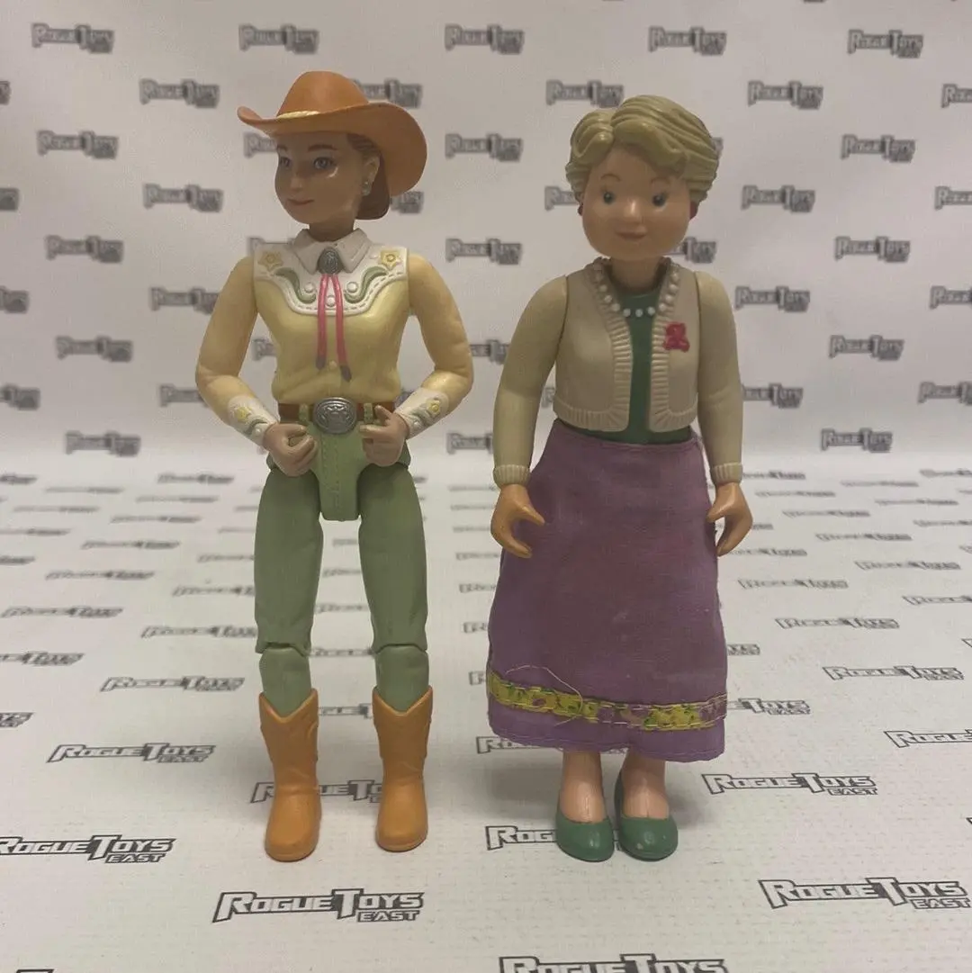 Fisher Price Loving Family Western Horse Rider (2001) & Grandma (1993) 1