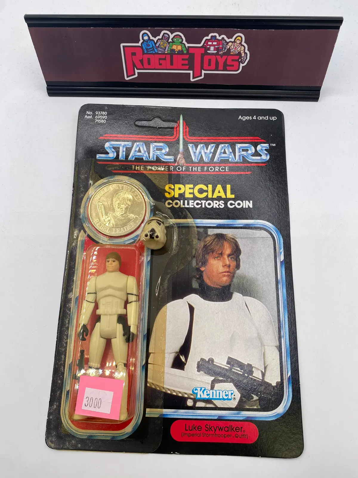 Kenner 1984 Star Wars The Power Of The Force Special Collectors Coin Luke Skywalker (Imperial Stormtrooper Outfit) 1