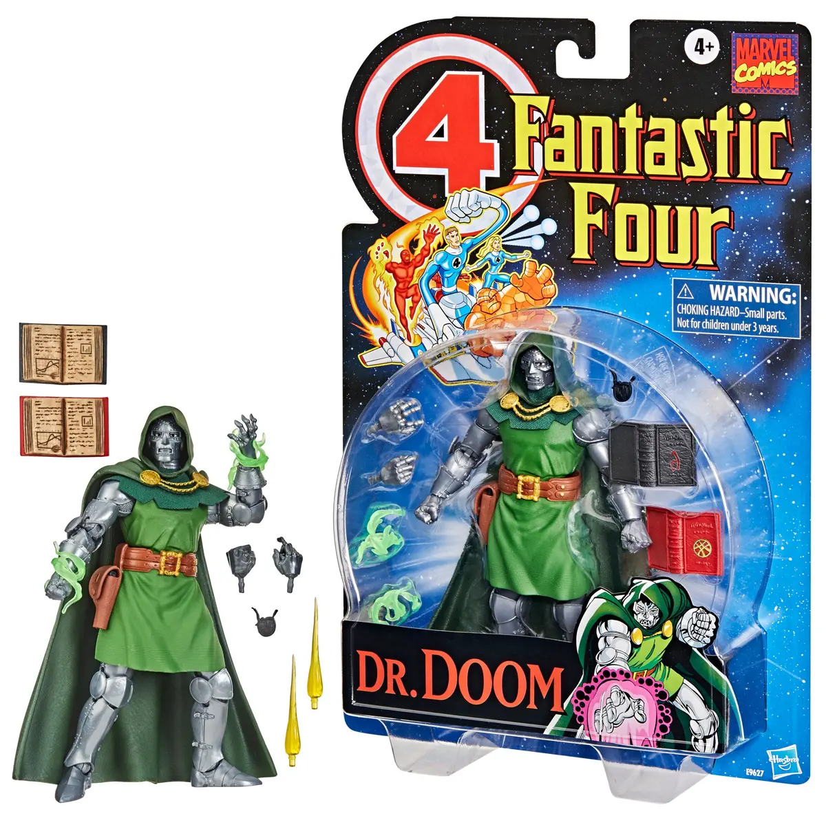 Marvel Legends - Retro Series - Fantastic Four - Vintage Dr. Doom Action Figure (E9627) 1