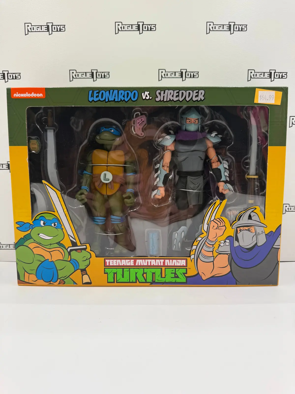 Neca Reel Toys Nickelodeon Teenage Mutant Ninja Turtles (Tmnt) Leonardo Vs. Shredder 1