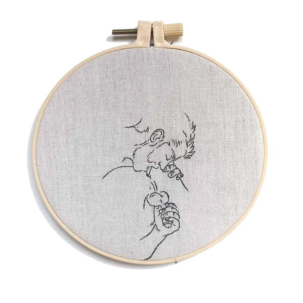 Rim And Stroke Original Embroidery 1