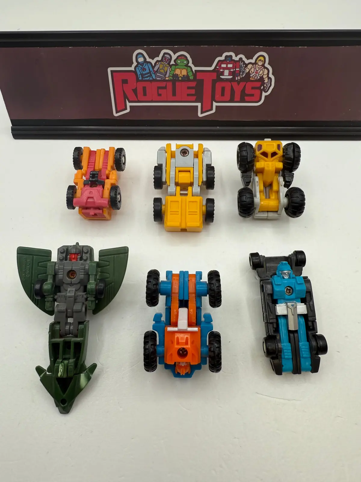 Hasbro Transformers G1 Micromasters Autobot Groundpounder / Autobot Crane / Decepticon Greasepit / Autobot Groundshaker / Autobot Hydraulic / Autobot Stakeout 1