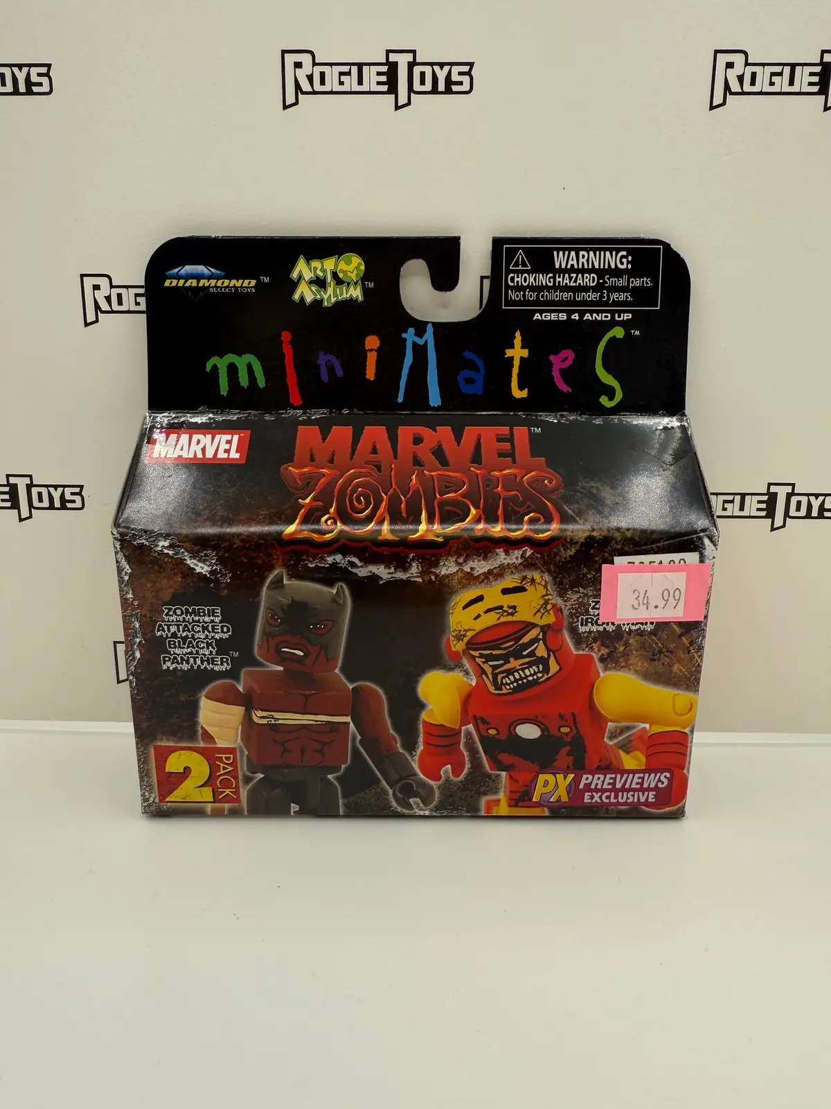 Diamond Select Toys Marvel Minimates Marvel Zombies Zombie Attacked Black Panther & Zombie Iron Man 2-Pack (Px Previews Exclusive) 1
