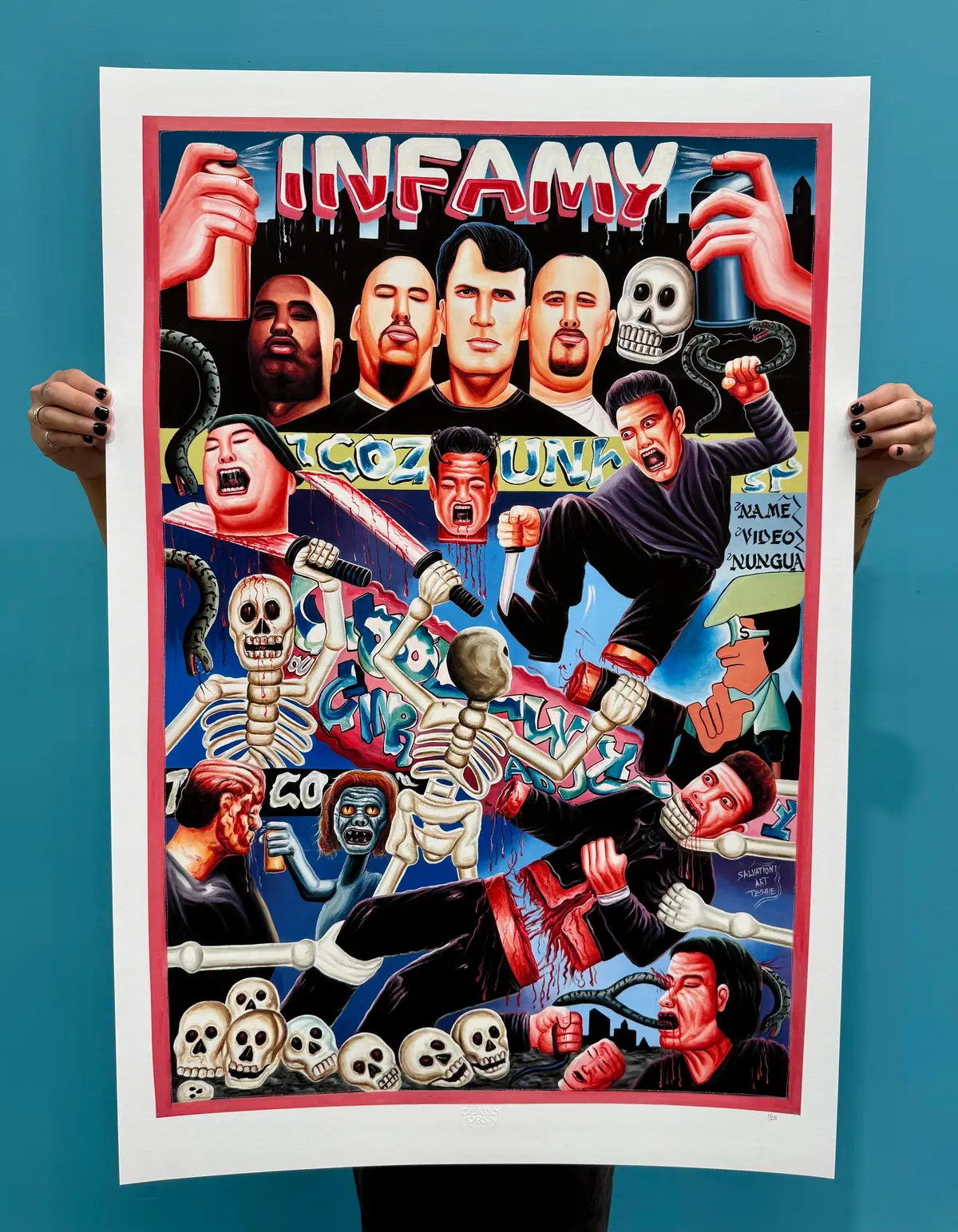 Infamy - Limited Edition Archival Giclée Print From Static Medium By Salvation 1