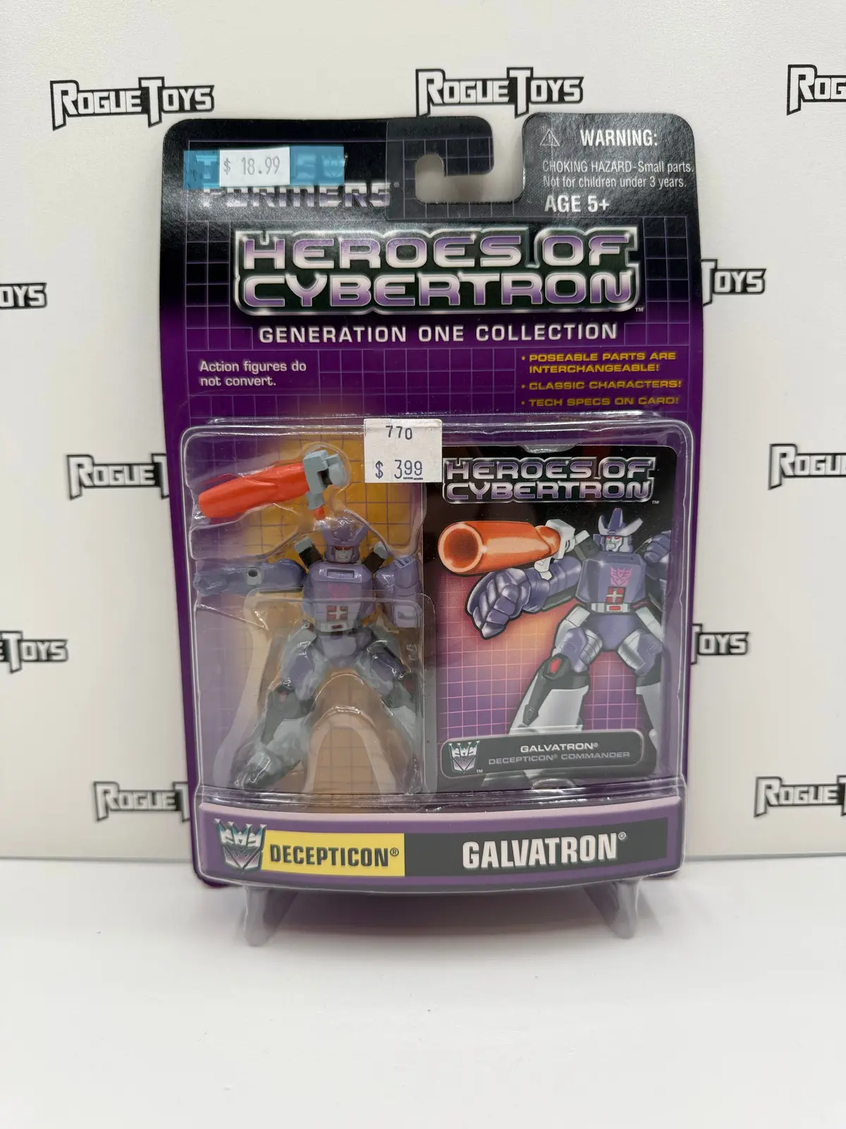 Hasbro Transformers Heroes Of Cybertron Generation One Collection Decepticon Galvatron 1