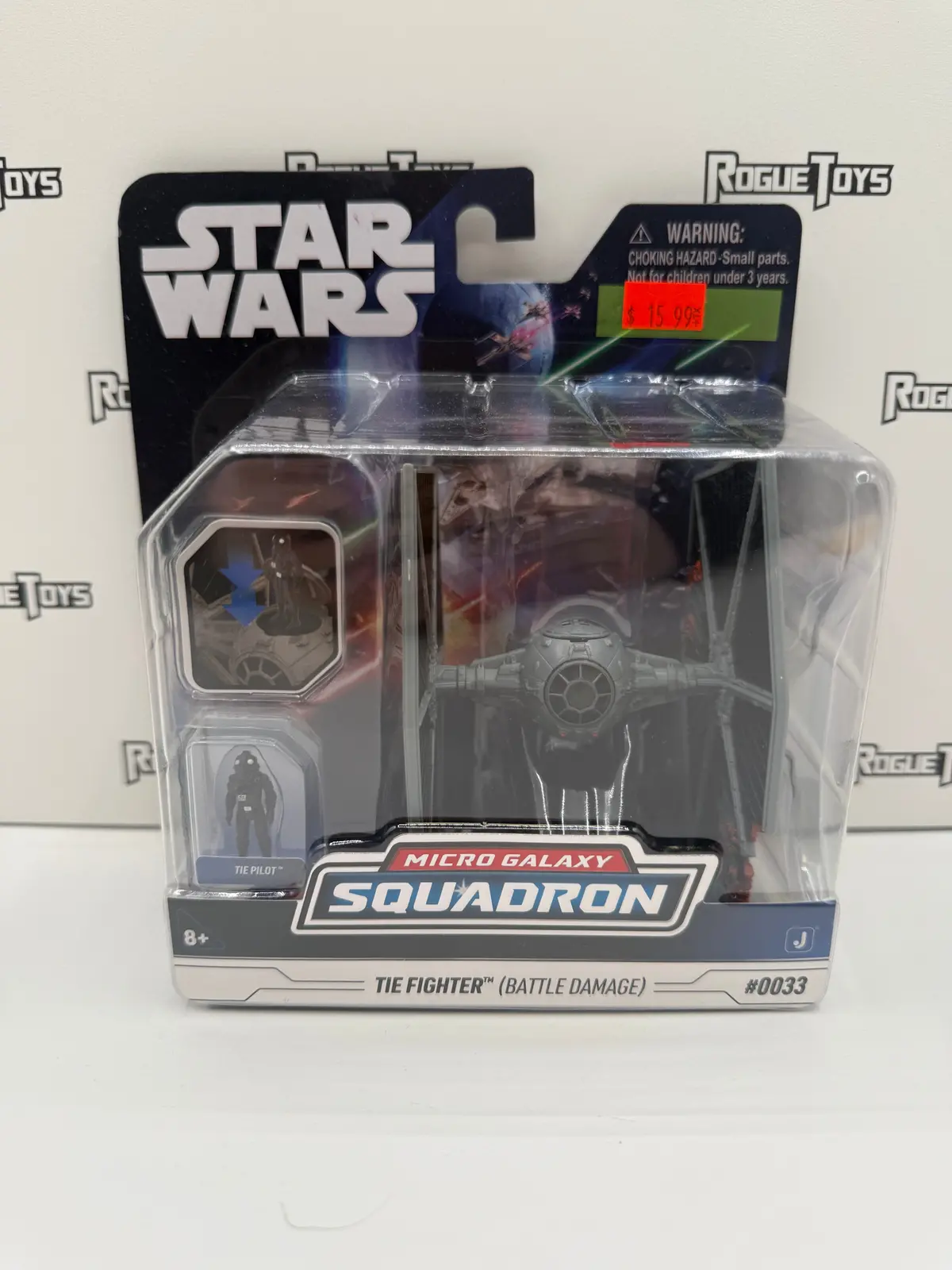 Jazwares Star Wars Micro Galaxy Squadron Series 2 Tie Fighter (Battle Damage) 1