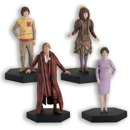 Fifth Doctor Who, Adric, Nyssa, Tegan Jovanka - 4 Figurine Collection Companion Box Set 13 (Dwcuk013) Last One! 1