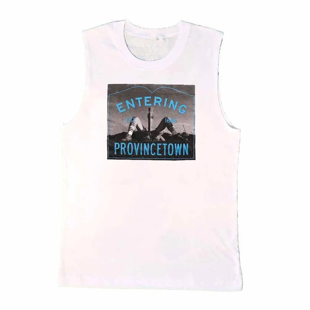 Entering Provincetown Pilgrim Monument Sleeveless T-Shirt 1