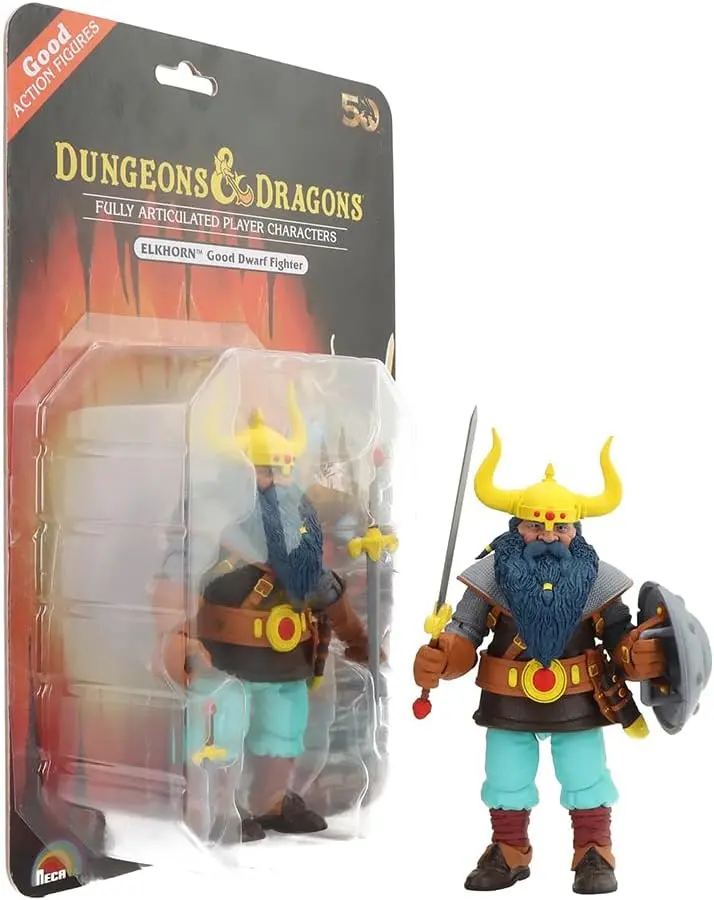 Neca - Dungeons & Dragons 50Th Anniversary - Elkhorn Good Dwarf Fighter Limited Edition Figure 52282 Low Stock 1