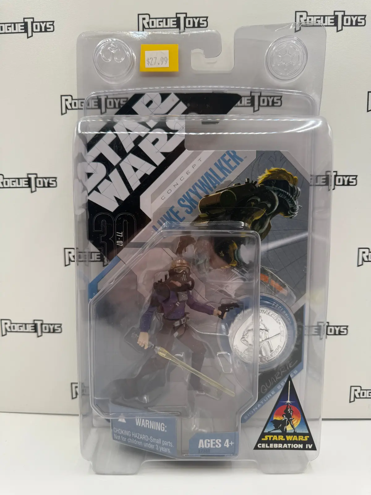 Hasbro Star Wars Signature Series Celebration Iv Concept Luke Skywalker W/ Exclusive Collector Coin! 1