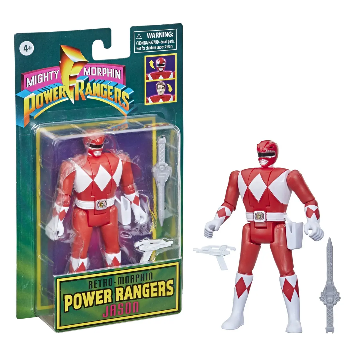 Mighty Morphin Power Rangers: Retro-Morphin Power Rangers - Jason (Red Ranger) Action Figure (F0544) Low Stock 1