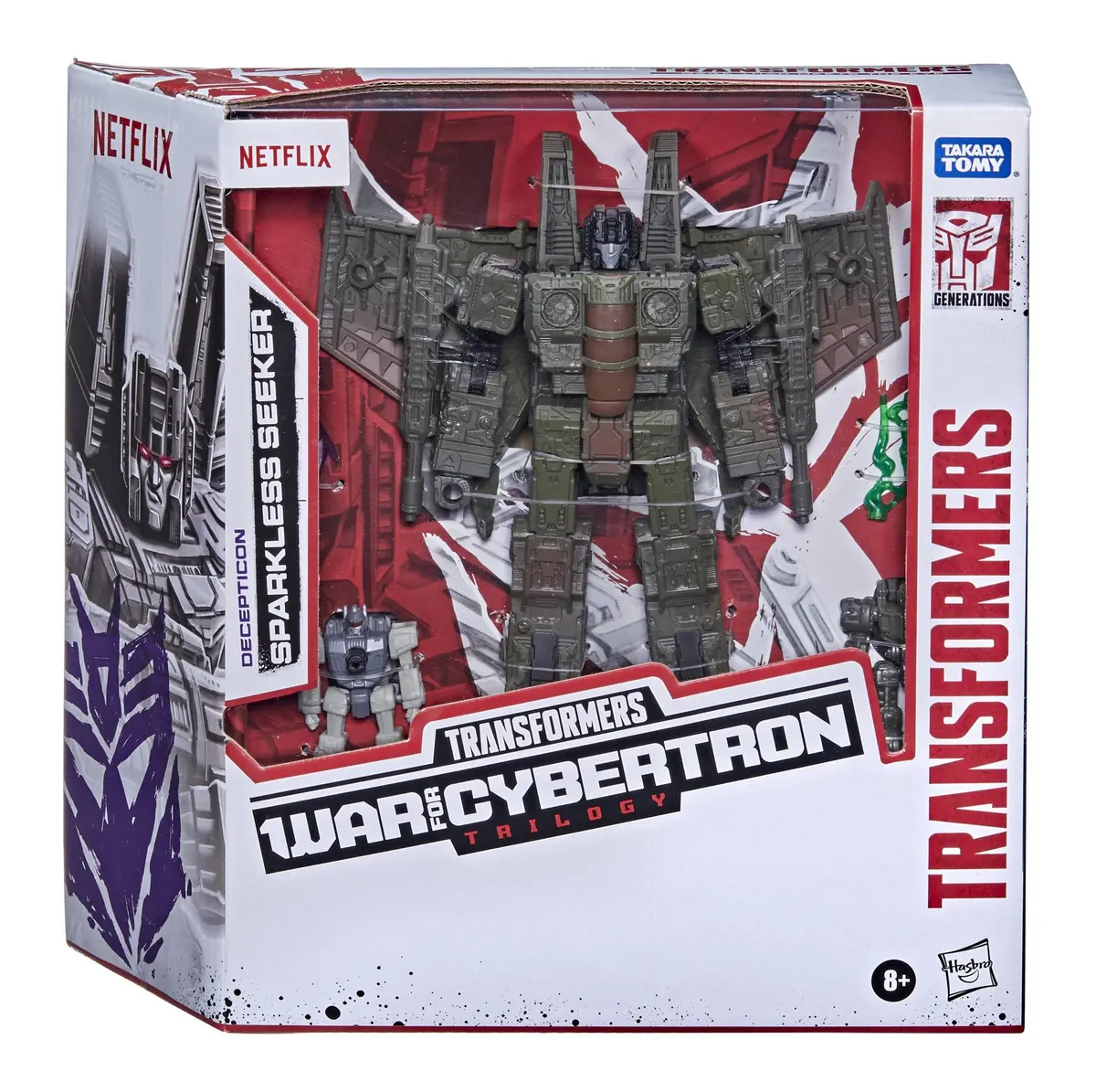 Transformers - War For Cybertron Trilogy Netflix - Decepticon Sparkless Seeker Battle Pack 3 Figures (F0975) Low Stock 1
