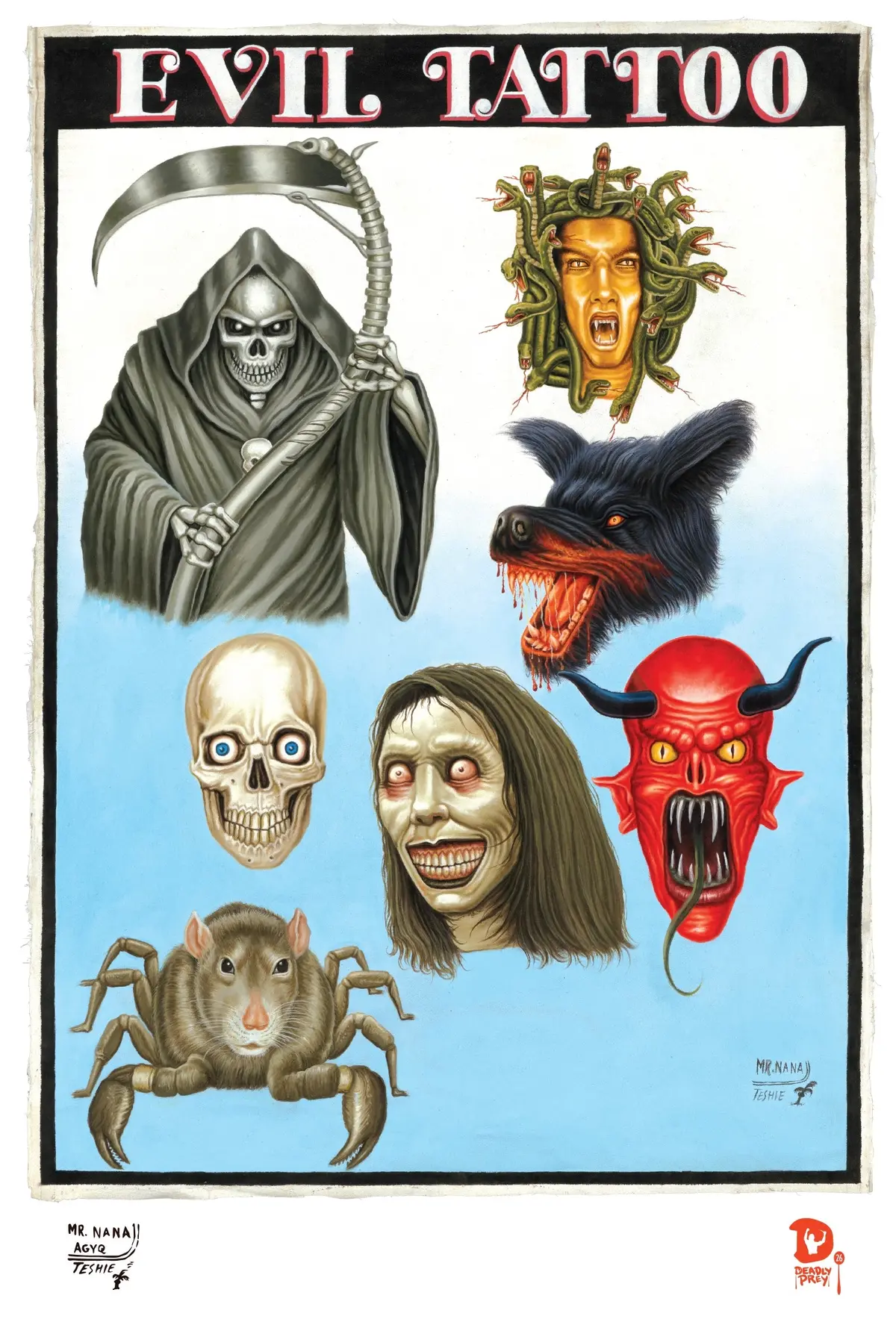Evil Tattoo (High Quality Print) - Mr. Nana Agyq 1