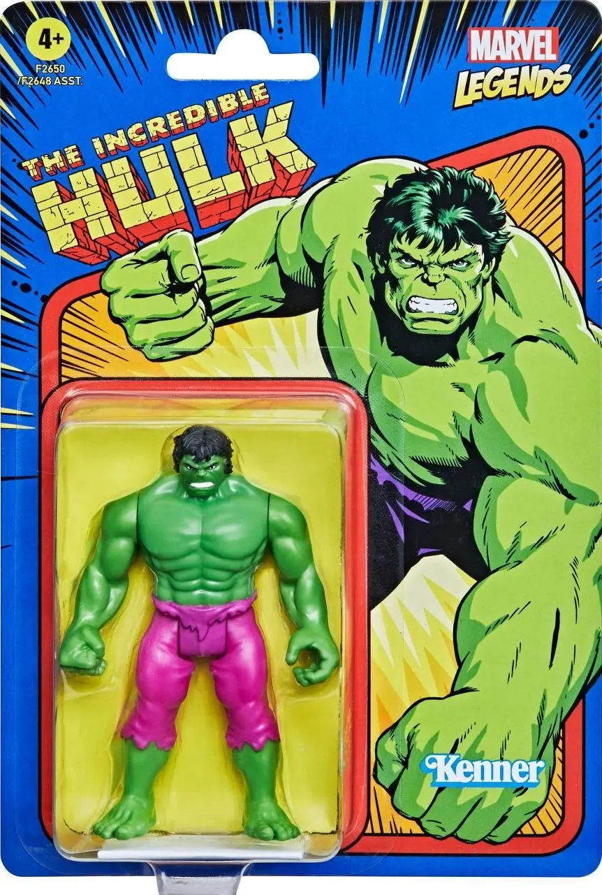 Marvel Legends - Kenner Retro Series - The Incredible Hulk 3.75-Inch Action Figure (F2650) 1