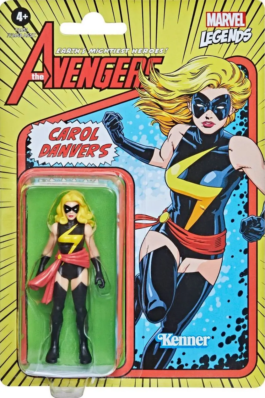 Marvel Legends - Kenner Retro Series - The Avengers - Carol Danvers 3.75-Inch Action Figure (F2651) Low Stock 1