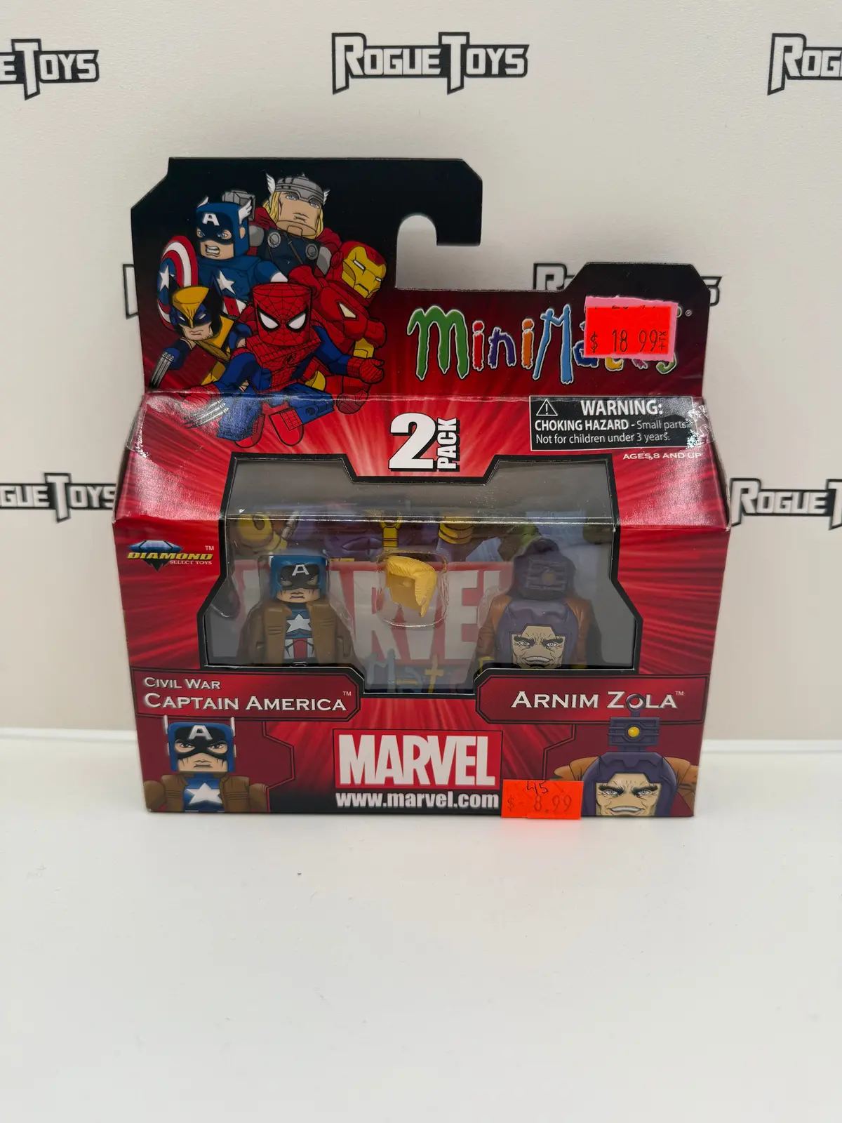 Diamond Select Toys Marvel Minimates Civil War Captain America & Arnim Zola 2-Pack 1