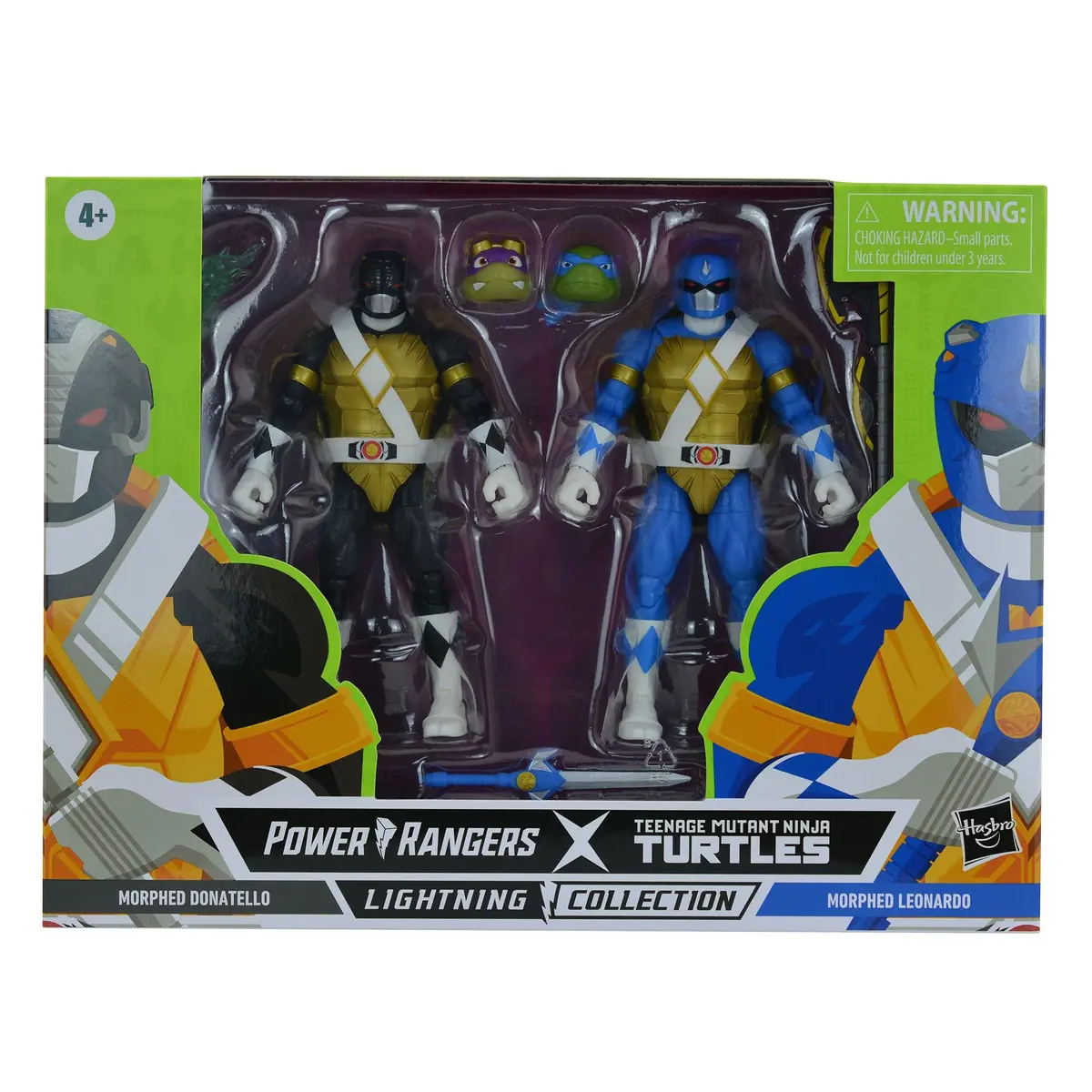 Power Rangers X Teenage Mutant Ninja Turtles Lightning Collection - Morphed Donatello And Morphed Leonardo (F2966) Low Stock 1