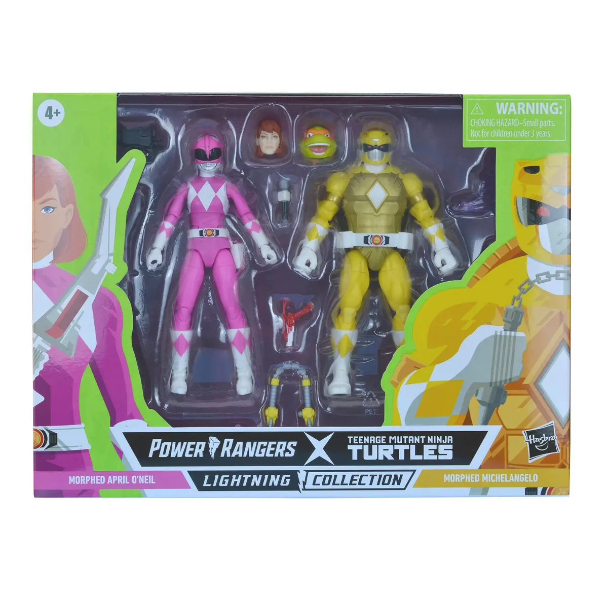 Power Rangers X Teenage Mutant Ninja Turtles Lightning Collection - Morphed Michelangelo And Morphed April O'Neil (F2967) Last One! 1