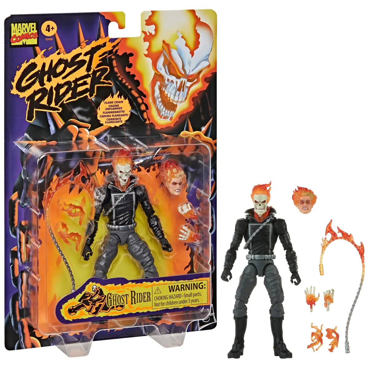 Marvel Legends - Retro Series - Marvel Comics - Ghost Rider Action Figure (F3450) 1