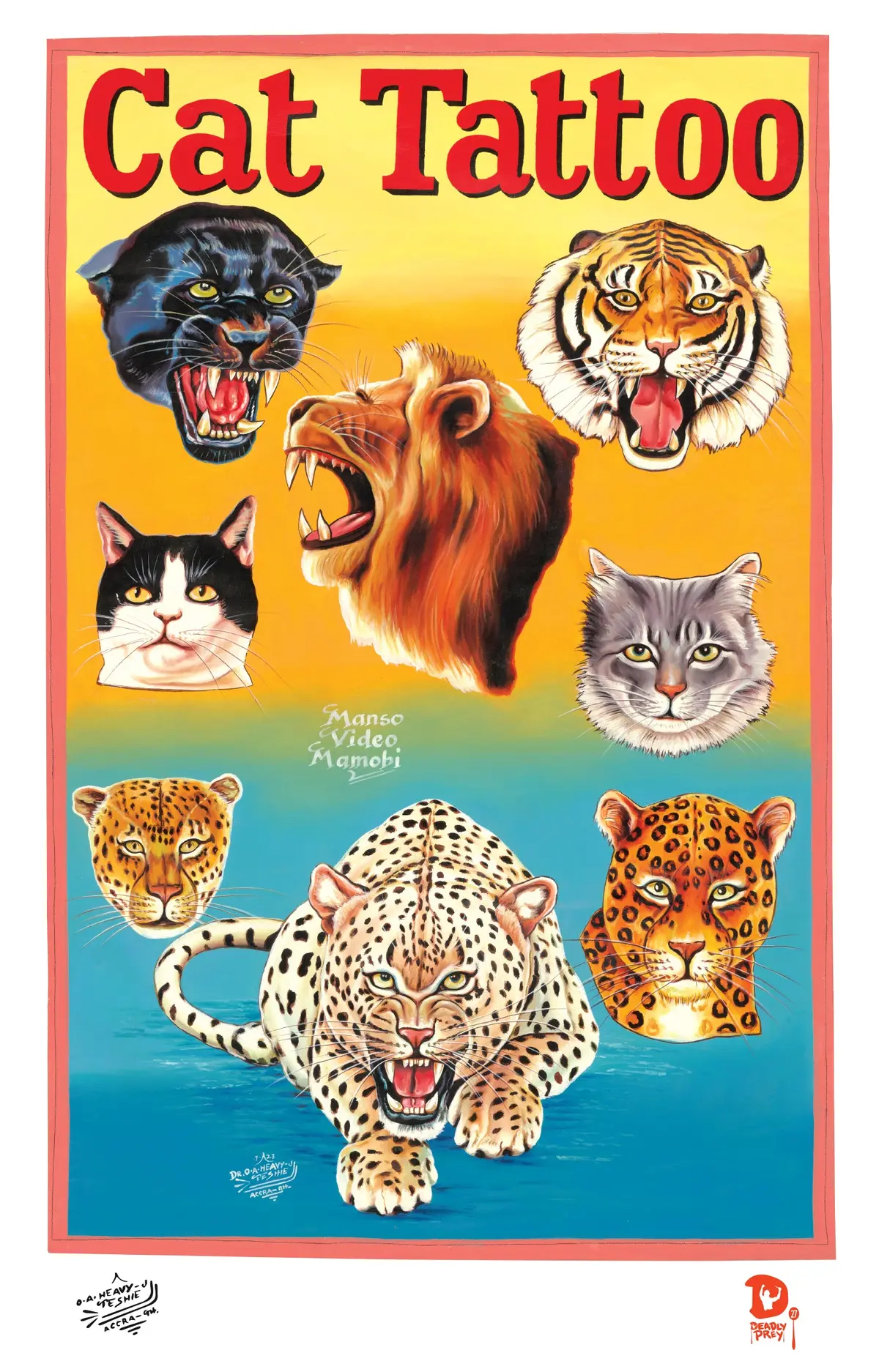 Cat Tattoo (High Quality Print) - Heavy J 1