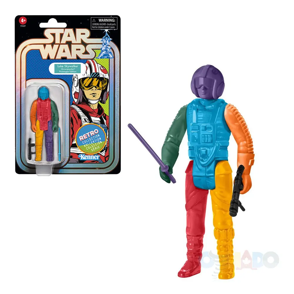 Star Wars Retro Collection Luke Skywalker (Snowspeeder) Prototype Edition (Blue) Exclusive Figure F5569 1