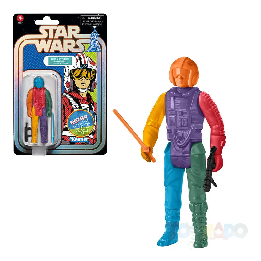 Star Wars Retro Collection Luke Skywalker (Snowspeeder) Prototype Edition (Purple) Exclusive Figure F5569 Low Stock 1