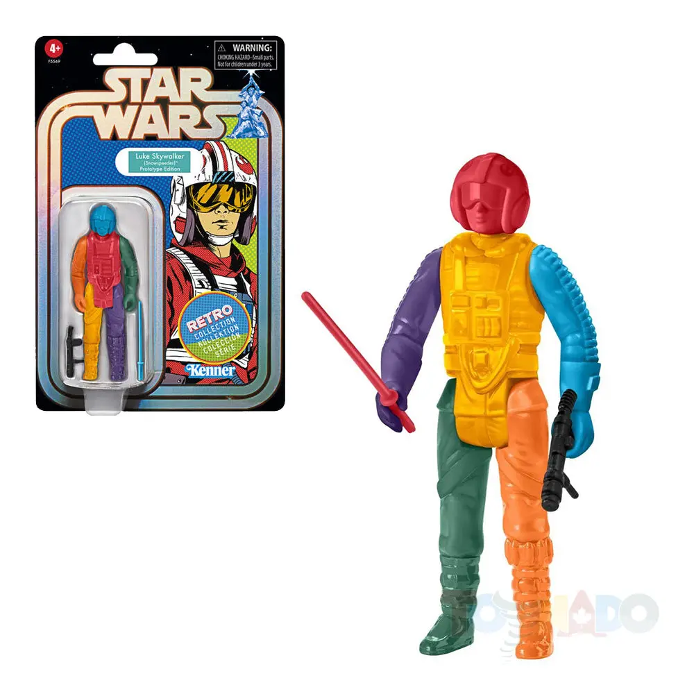 Star Wars Retro Collection Luke Skywalker (Snowspeeder) Prototype Edition (Yellow) Exclusive Figure F5569 Low Stock 1