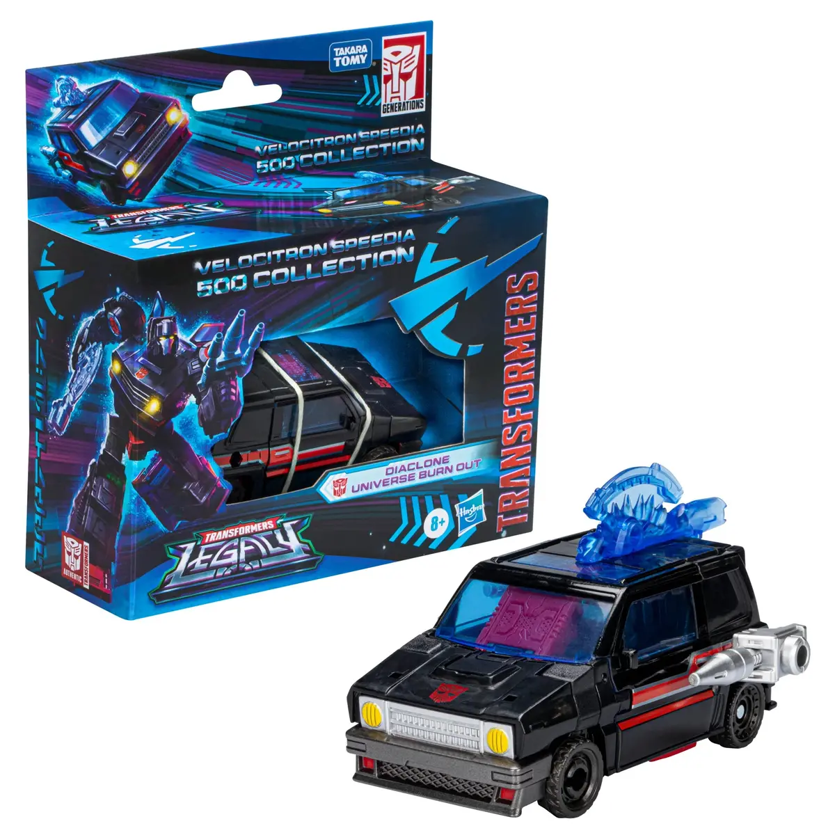 Transformers: Legacy - Velocitron Speedia 500 Collection - Diaclone Universe Burn Out Figure (F5758) 1