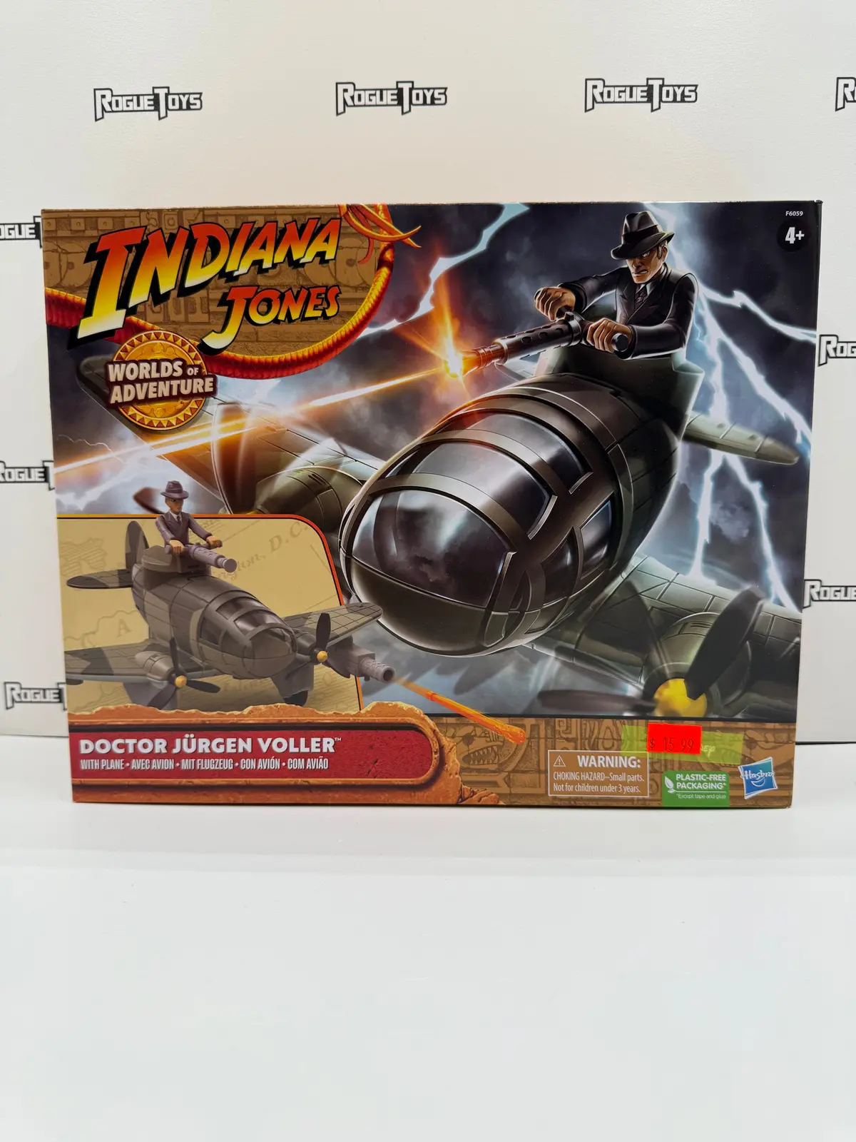 Hasbro Indiana Jones Worlds Of Adventure Doctor Jürgen Voller With Plane 1