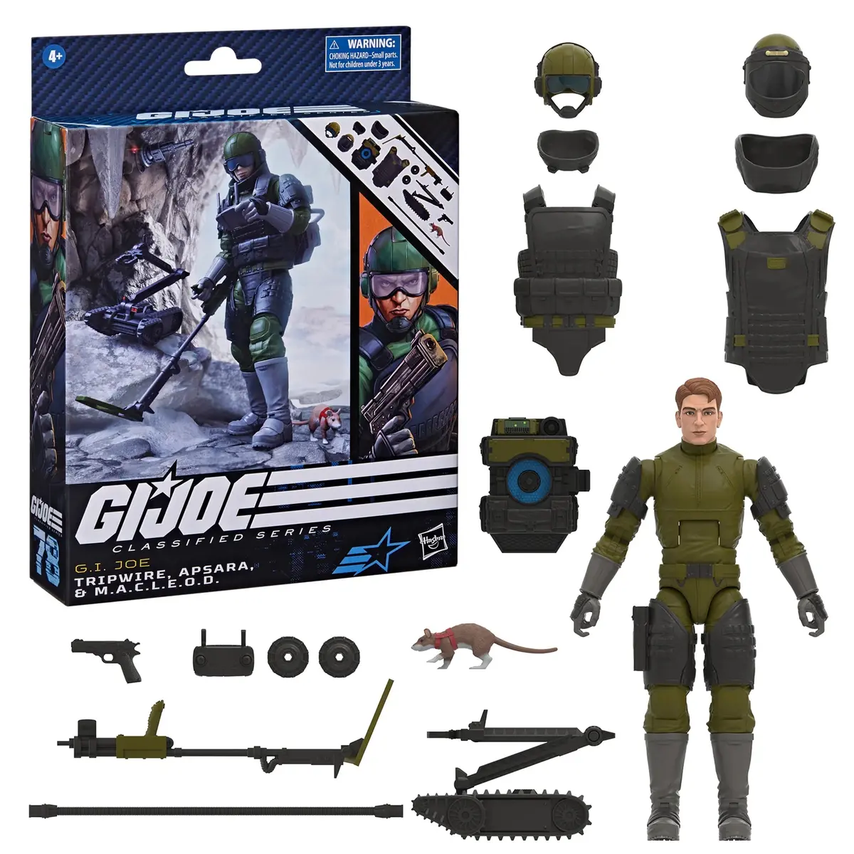 G.I. Joe Classified Series #78: Tripwire, Apsara & M.A.C.L.E.O.D. Exclusive Action Figures Set F6683 Low Stock 1