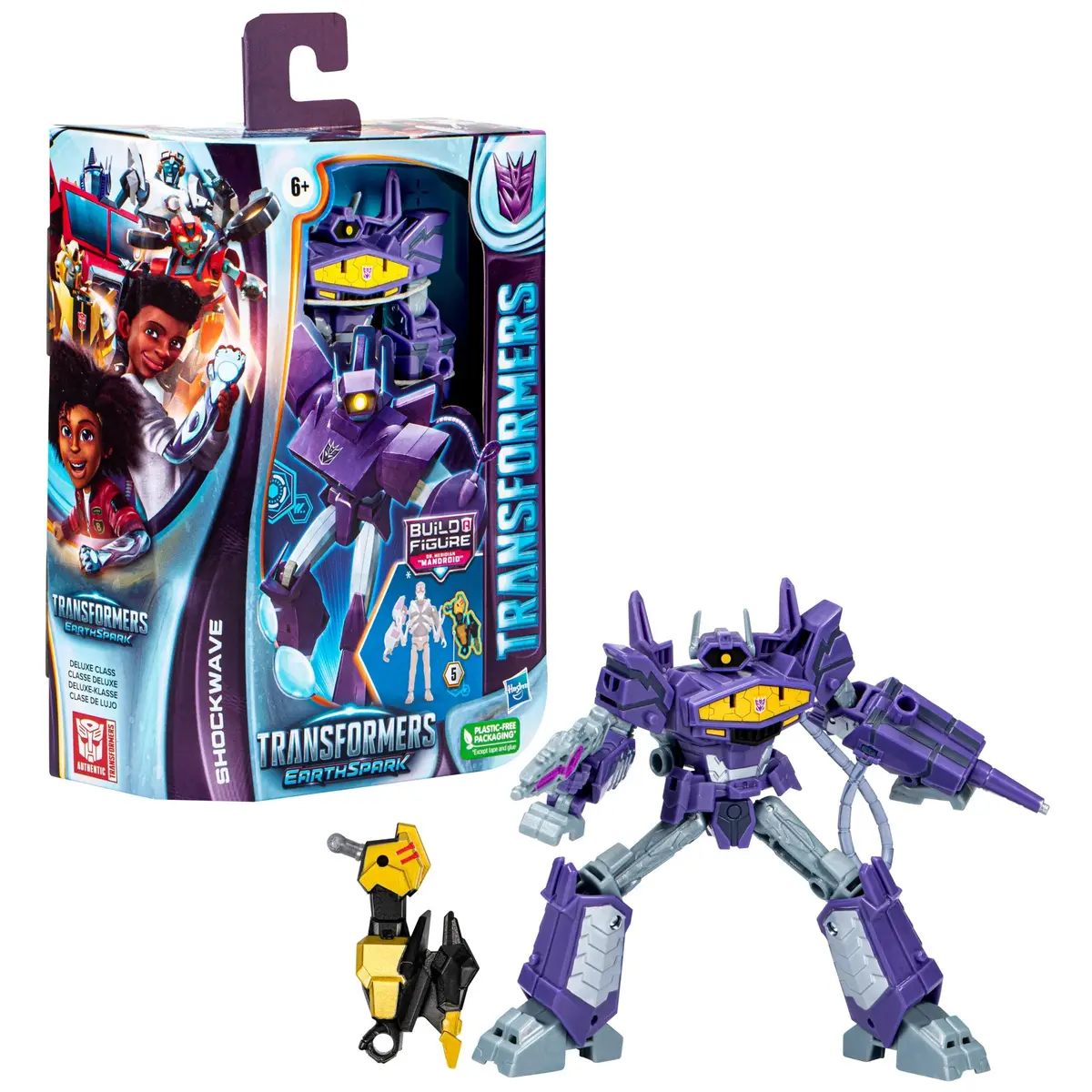 Transformers: Earthspark - Dr. Meridian Mandroid Baf - Deluxe Class Shockwave Action Figure (F6736) 1