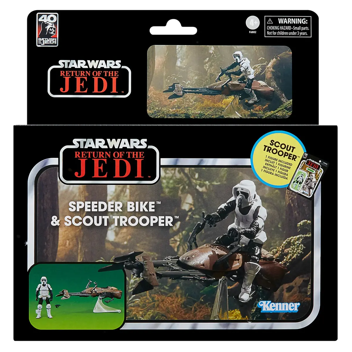 Star Wars - Vintage Collection - Return Of The Jedi - Speeder Bike & Biker Scout Action Figure F6882 1