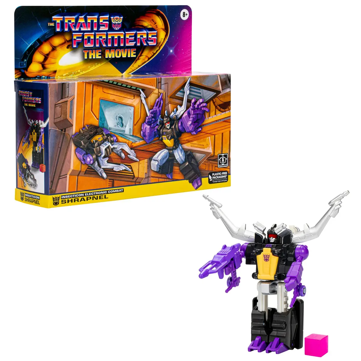 Retro Transformers: The Movie Shrapnel (Insecticon Electronic Combat) Exclusive Action Figure F6948 1