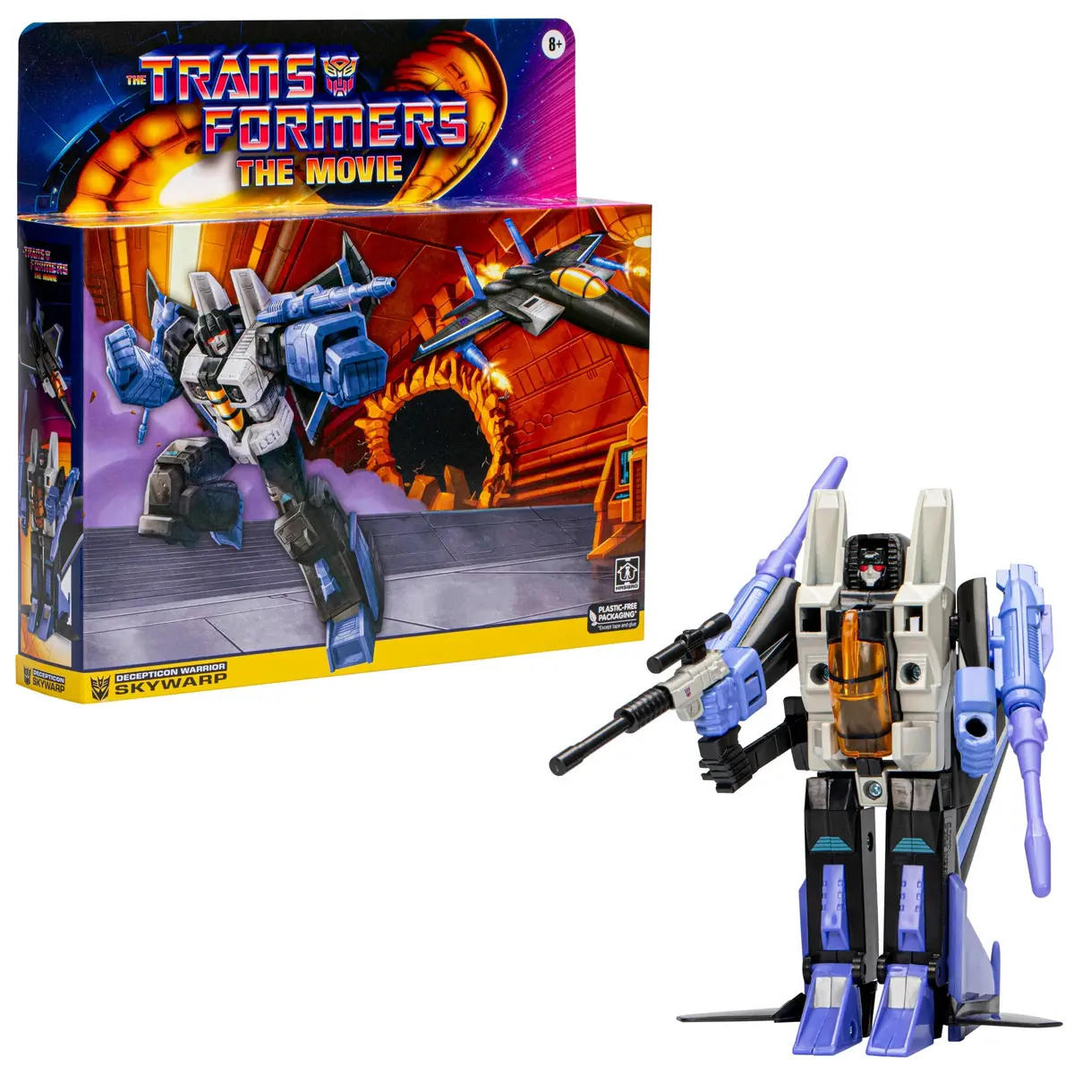 Transformers Retro - The Movie - Decepticon Warrior Skywarp Action Figure (F6952) Low Stock 1