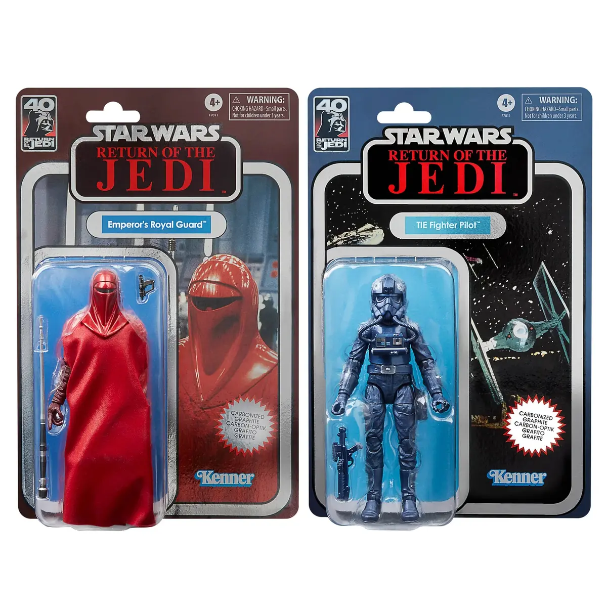 Star Wars: The Black Series - Return Of The Jedi Carbonized Emperor's Royal Guard & Tie Fighter Pilot F7011 Low Stock 1