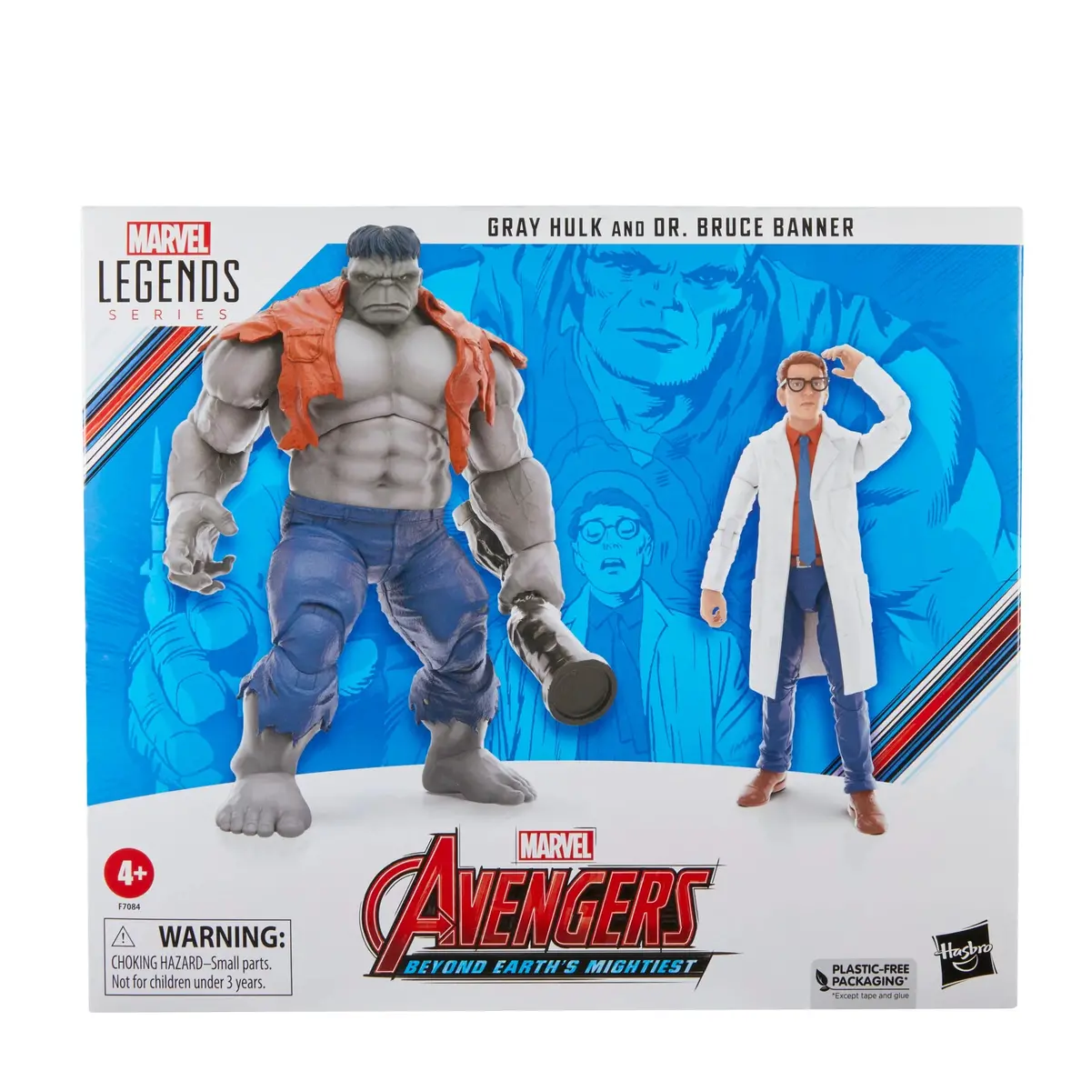 Marvel Legends Series - Avengers 60Th Anniversary - Gray Hulk And Dr. Bruce Banner Action Figure (F7084) Last One! 1