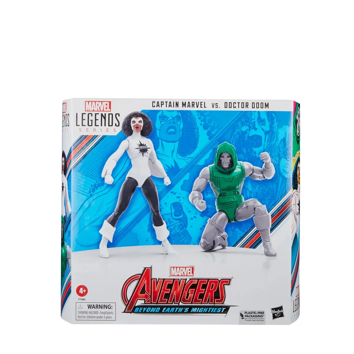 Marvel Legends Series - Avengers 60Th Anniversary - Captain Marvel Vs. Doctor Doom Action Figure (F7086) Low Stock 1