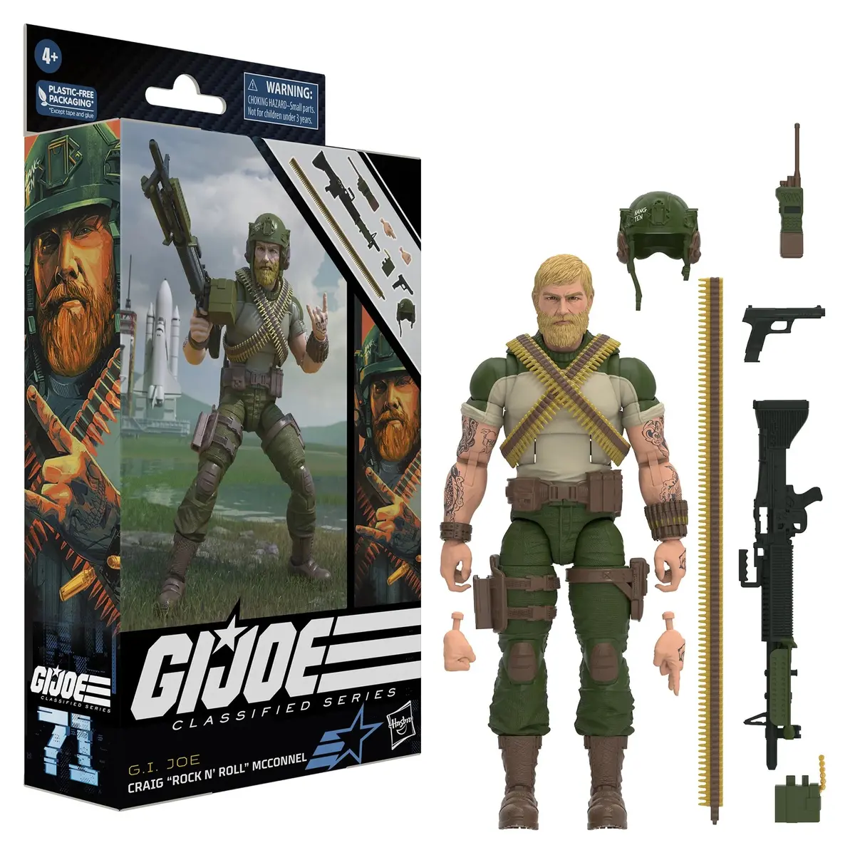 G.I. Joe Classified Series #71 - Craig Rock N Roll Mcconnel Action Figure (F7463) 1