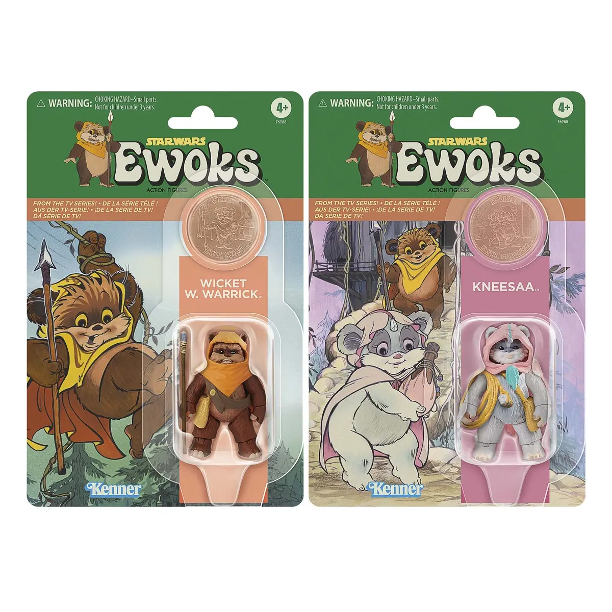 Star Wars: The Vintage Collection - Ewoks - Wicket & Kneesaa Action Figure 2-Pack (F8300) 1