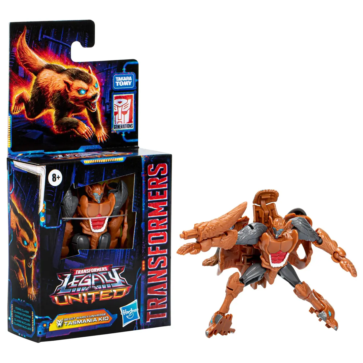Transformers: Legacy United - Core Class Beast Wars Ii Universe Tasmania Kid Action Figure (F8518) 1