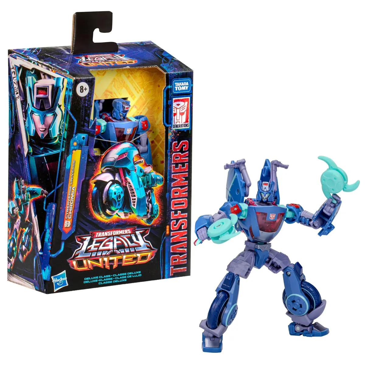 Transformers: Legacy United - Deluxe Class Cyberverse Universe Chromia Action Figure (F8532) 1