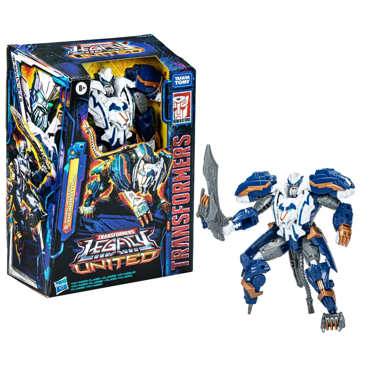 Transformers: Legacy United - Voyager Class Prime Universe Thundertron Action Figure (F8541) 1