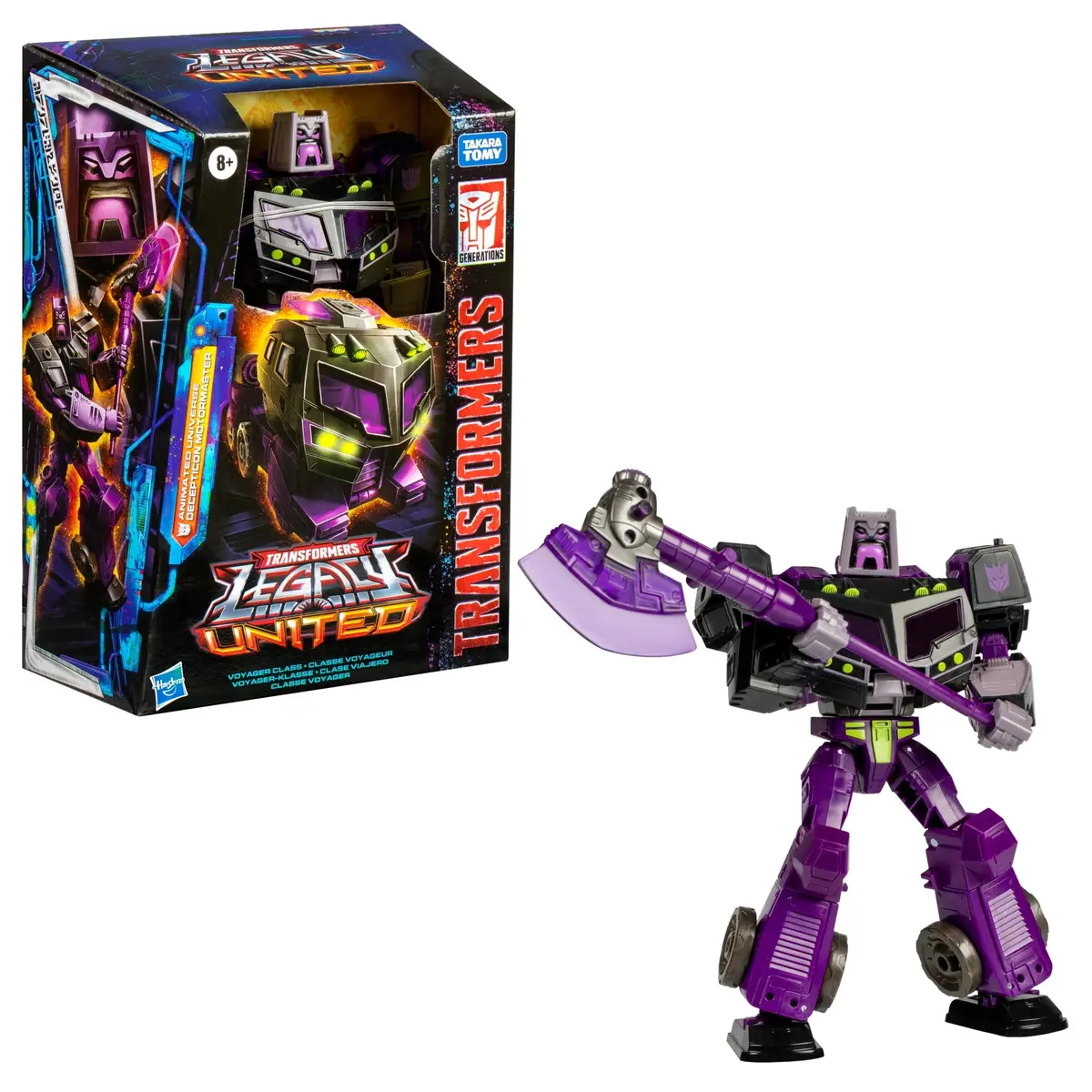 Transformers: Legacy United - Voyager Class - Animated Universe Decepticon Motormaster Figure F8547 Low Stock 1