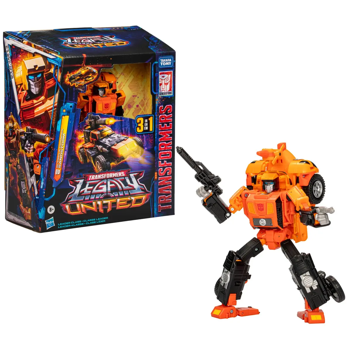 Transformers - Legacy United - Leader Class - G1 Triple Changer Sandstorm Action Figure (F8551) Low Stock 1